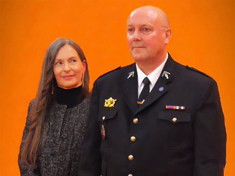 L’adjudant-chef Francis Périn et son épouse Géraldine